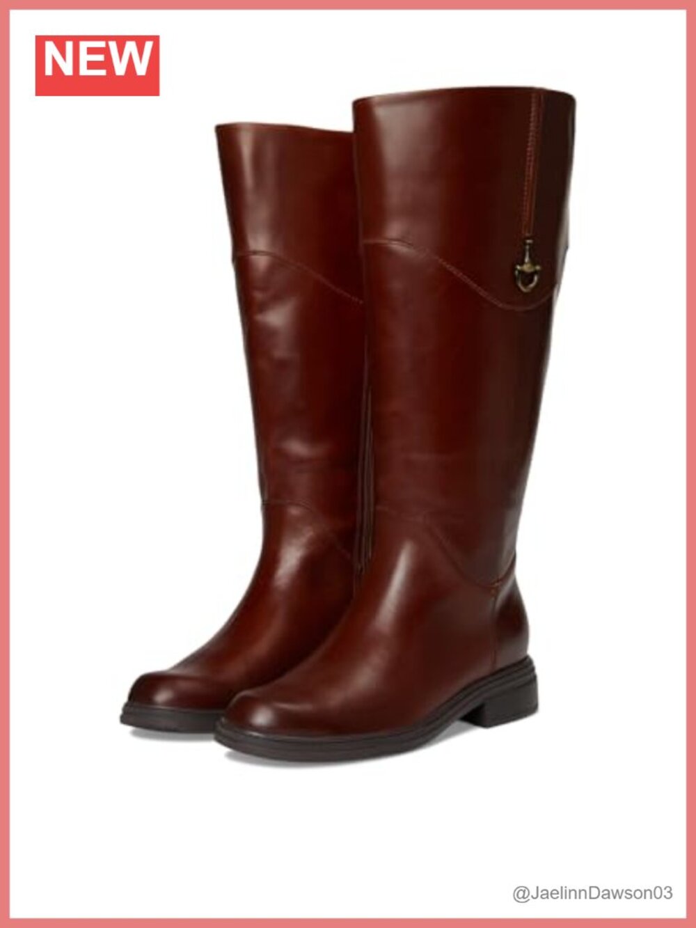 Women's Leather Extra Wide Calf Knee High Riding Boots Round Toe Zip